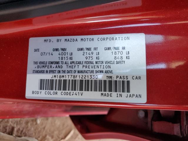 JM1BM1T78F1221330 Mazda 3 SV