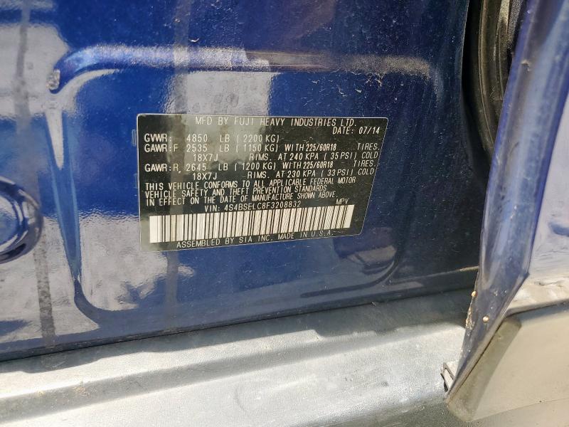 4S4BSELC8F3208832 Subaru 3.6l u4