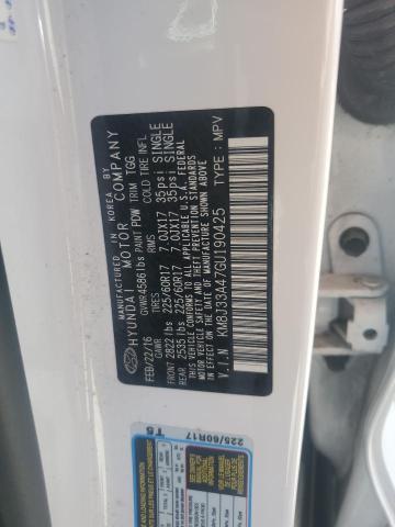 KM8J33A47GU190425 Hyundai 2016