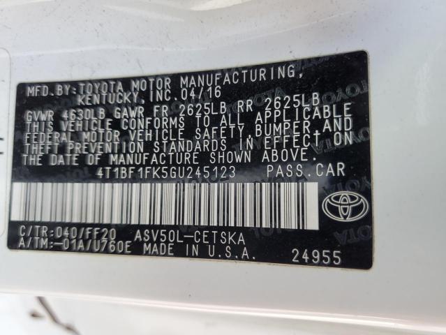 4T1BF1FK5GU245123 Toyota 2ar-fe