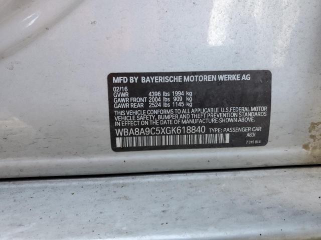 WBA8A9C5XGK618840 BMW 2016