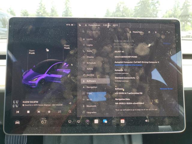 5YJ3E1EB3NF175382 Tesla MODEL 3