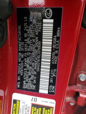 58AD21B16LU010699 Lexus ES 300H
