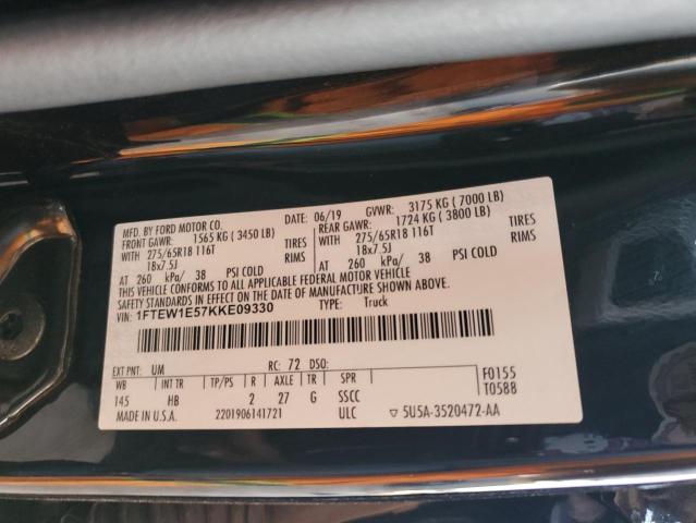 1FTEW1E57KKE09330 Ford 5.0l 4v