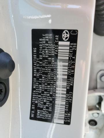 5YFVPMAE4MP207358 Toyota 2zr-fae