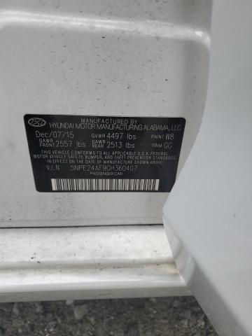 5NPE24AF9GH360407 Hyundai dohc gdi theta-ii