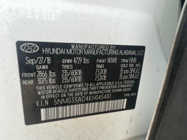 5NMS33AD4KH045481 Hyundai gdi theta ii