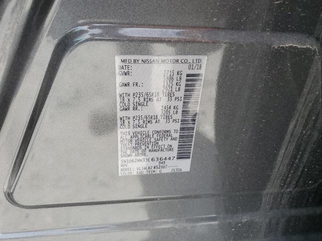 5N1DR2MN3JC636447 Nissan Pathfinder