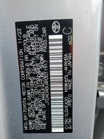 JTDADABU4R3011917 Toyota m20a-fxs