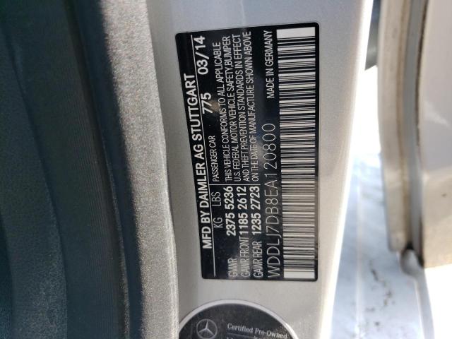 WDDLJ7DB8EA120800 Mercedes-Benz 2014