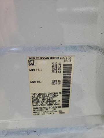 1N4BZ0CPXGC308038 Nissan 2016