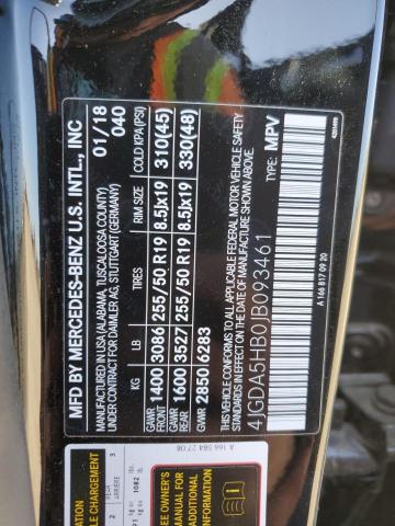 4JGDA5HB0JB093461 Mercedes-Benz m276