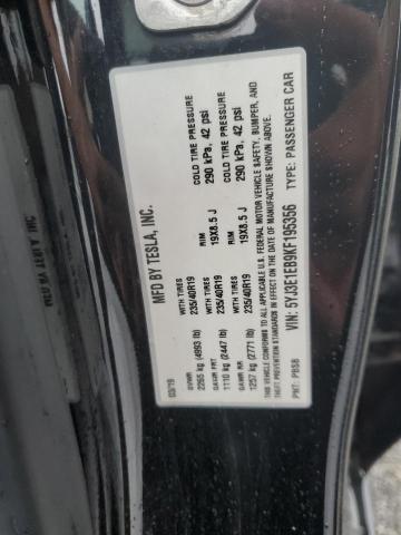 5YJ3E1EB9KF195356 Tesla MODEL 3