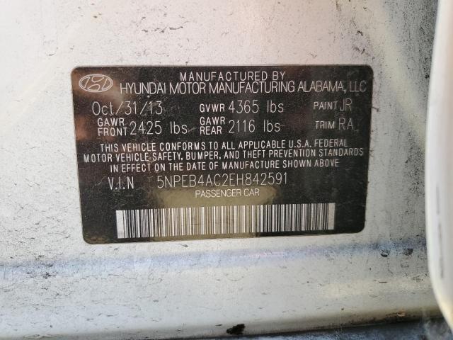 5NPEB4AC2EH842591 Hyundai gamma