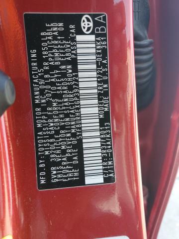 5YFBURHEXGP397721 Toyota 2zr-fe