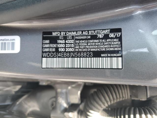 WDDSJ4EB8JN568823 Mercedes-Benz CLA 250