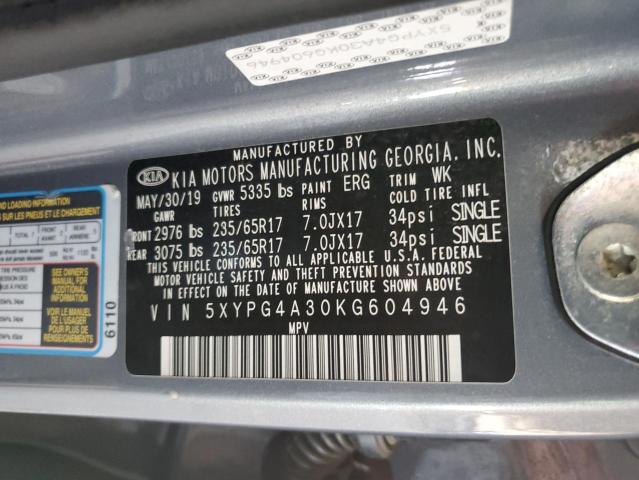 5XYPG4A30KG604946 KIA gdi theta-ii