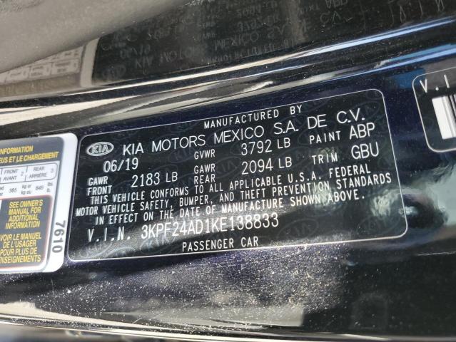 3KPF24AD1KE138833 KIA mpi nu