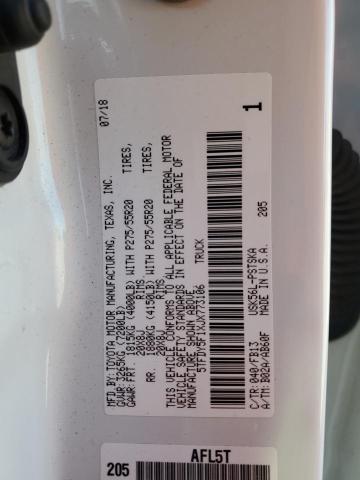 5TFDY5F1XJX773106 Toyota 3ur-fe