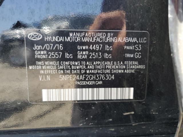 5NPE24AF2GH376304 Hyundai dohc gdi theta-ii