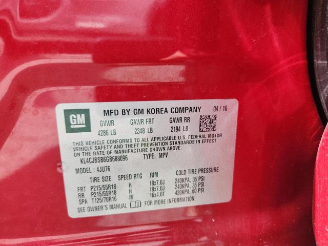 KL4CJBSB6GB688096 Buick ENCORE CON