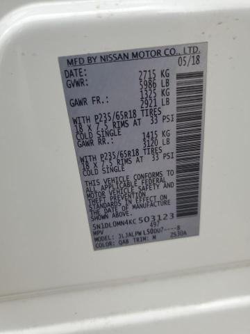 5N1DL0MN4KC503123 Infiniti QX60 LUXE