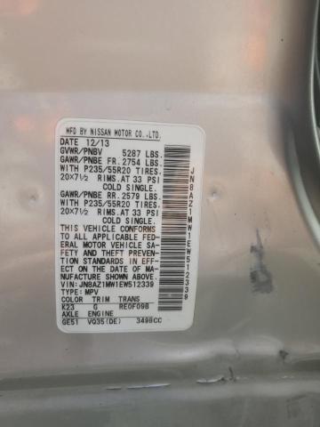 JN8AZ1MW1EW512339 Nissan 2014