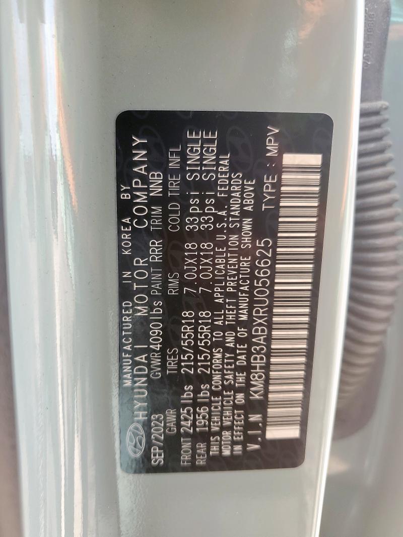 KM8HB3ABXRU056625 Hyundai Kona Sel