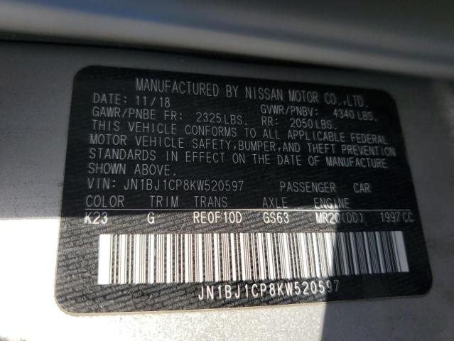 JN1BJ1CP8KW520597 Nissan 2019