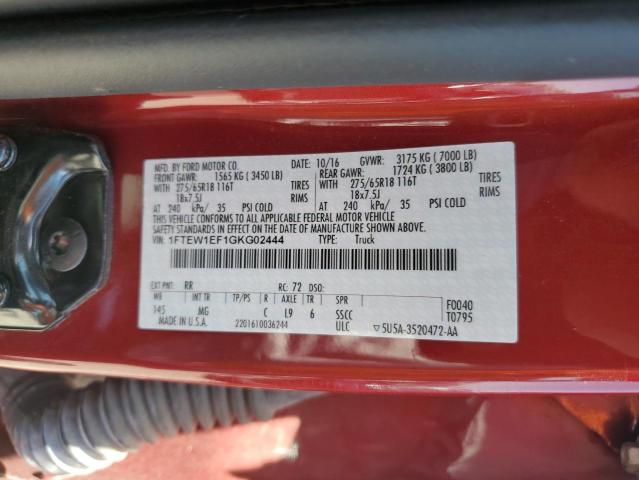1FTEW1EF1GKG02444 Ford 2016