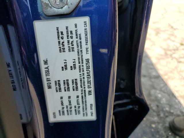 5YJ3E1EA1LF657546 Tesla MODEL 3