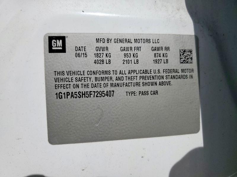 1G1PA5SH5F7295407 Chevrolet luw