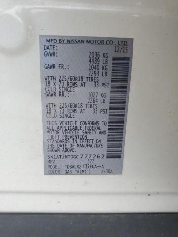 5N1AT2MT0GC777262 Nissan 2016