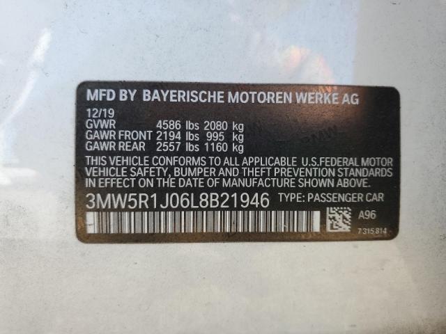 3MW5R1J06L8B21946 BMW 330I