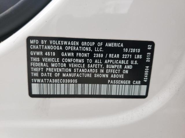 1VWAT7A38EC039905 Volkswagen 2014