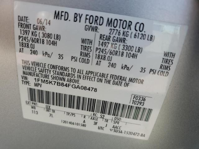 1FM5K7B84FGA08478 Ford Explorer
