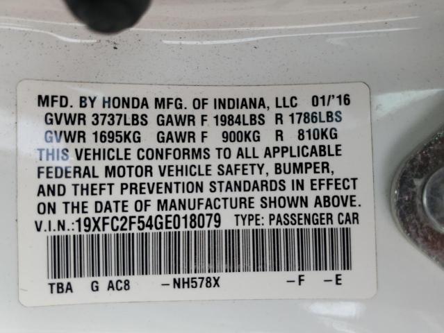 19XFC2F54GE018079 Honda Civic Lx