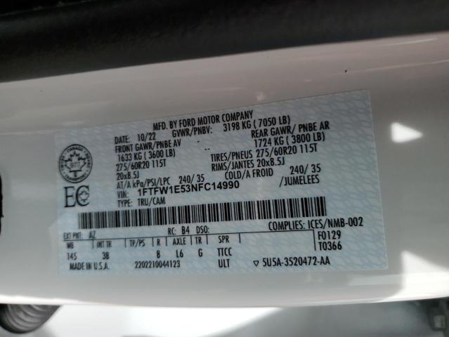1FTFW1E53NFC14990 Ford 5.0l-4v