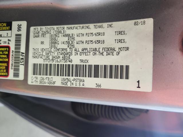 5TFDY5F16JX730740 Toyota TUNDRA CRE