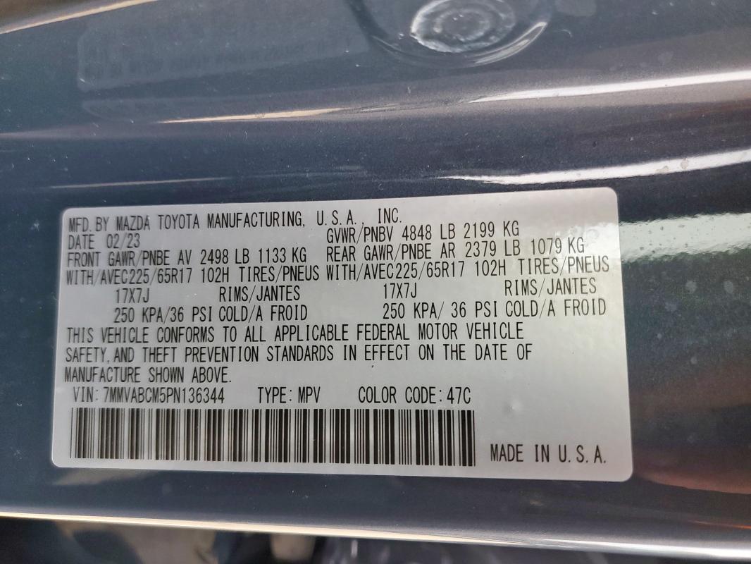 7MMVABCM5PN136344 Mazda CX-50 PREF