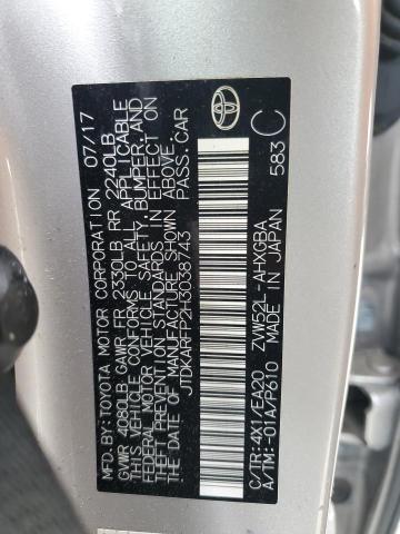 JTDKARFP2H3038743 Toyota 2zr-fxe+1nm