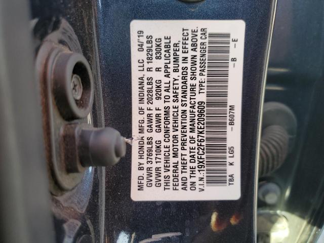 19XFC2F67KE209609 Honda k20c2