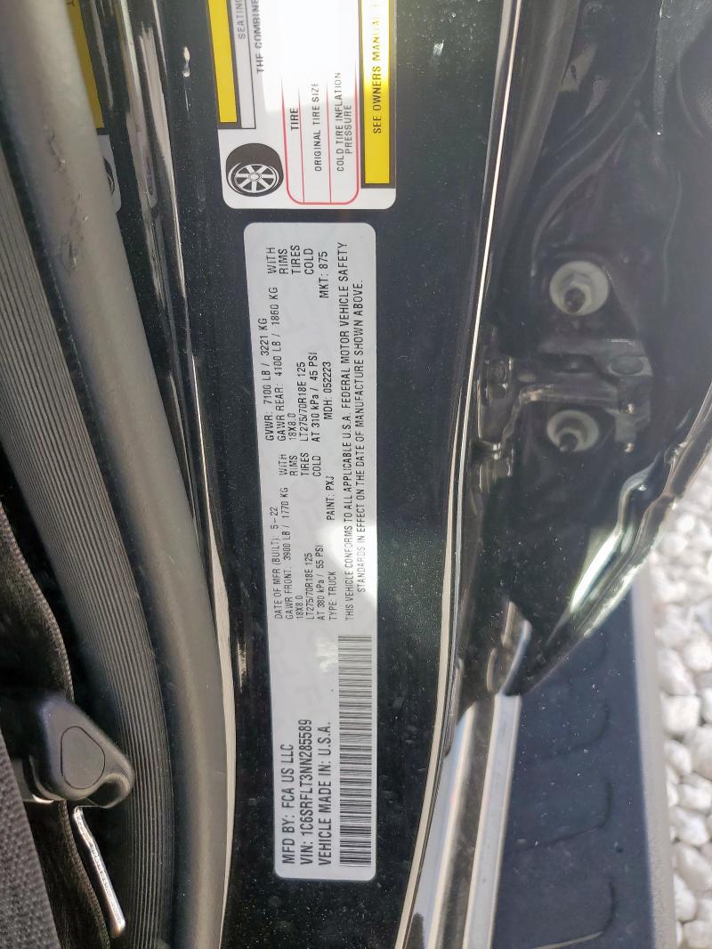 1C6SRFLT3NN285589 RAM 1500
