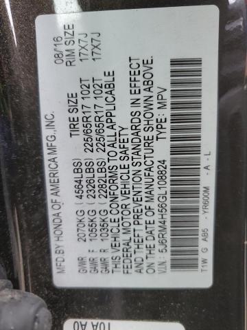 5J6RM4H56GL108824 Honda k24w9