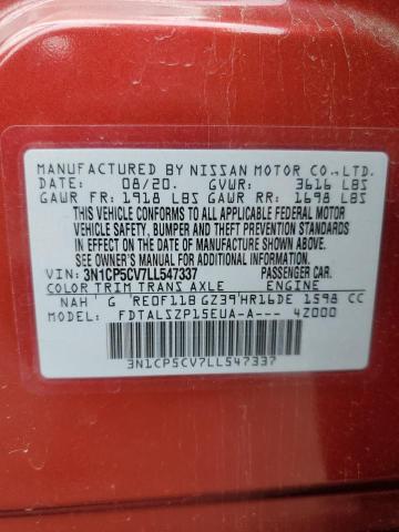 3N1CP5CV7LL547337 Nissan 2020