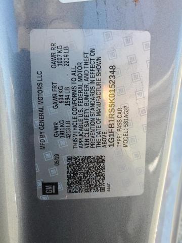 1G1FB1RS5K0152348 Chevrolet lgx - direct injection, variable valve timing, alum, gen 2