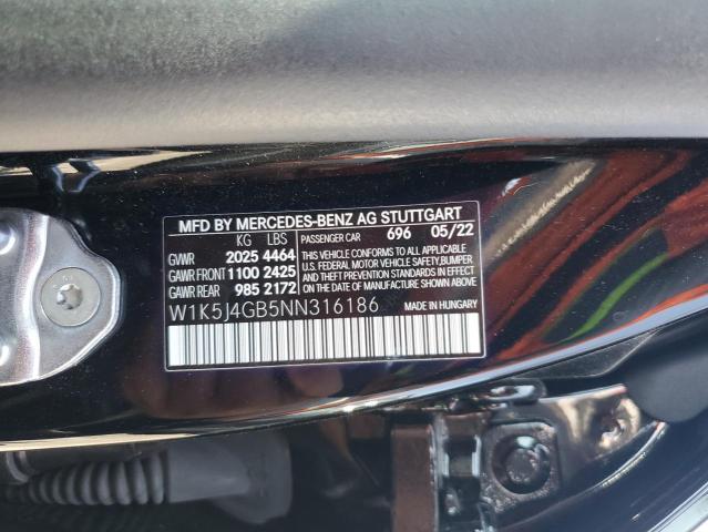 W1K5J4GB5NN316186 Mercedes-Benz m260