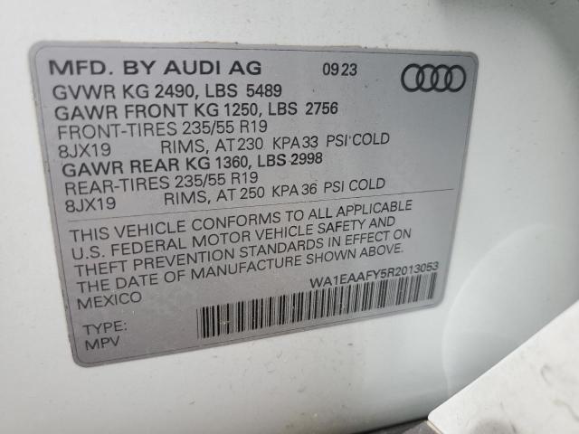 WA1EAAFY5R2013053 Audi 45 tfsi (2.0t)