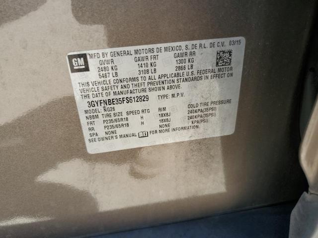 3GYFNBE35FS612829 Cadillac lfx - sidi, vvt, e85 max, alum