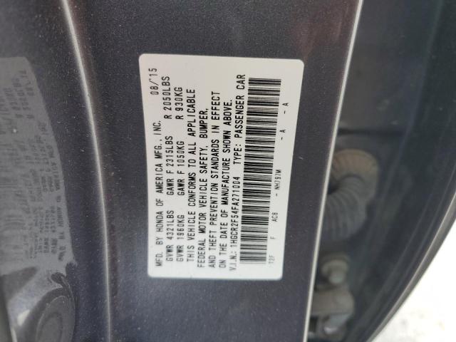 1HGCR2F54FA271004 Honda k24w1